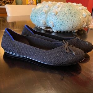 Rothy’s the Ballet Flat, Black Woven Texture - Size 9.5